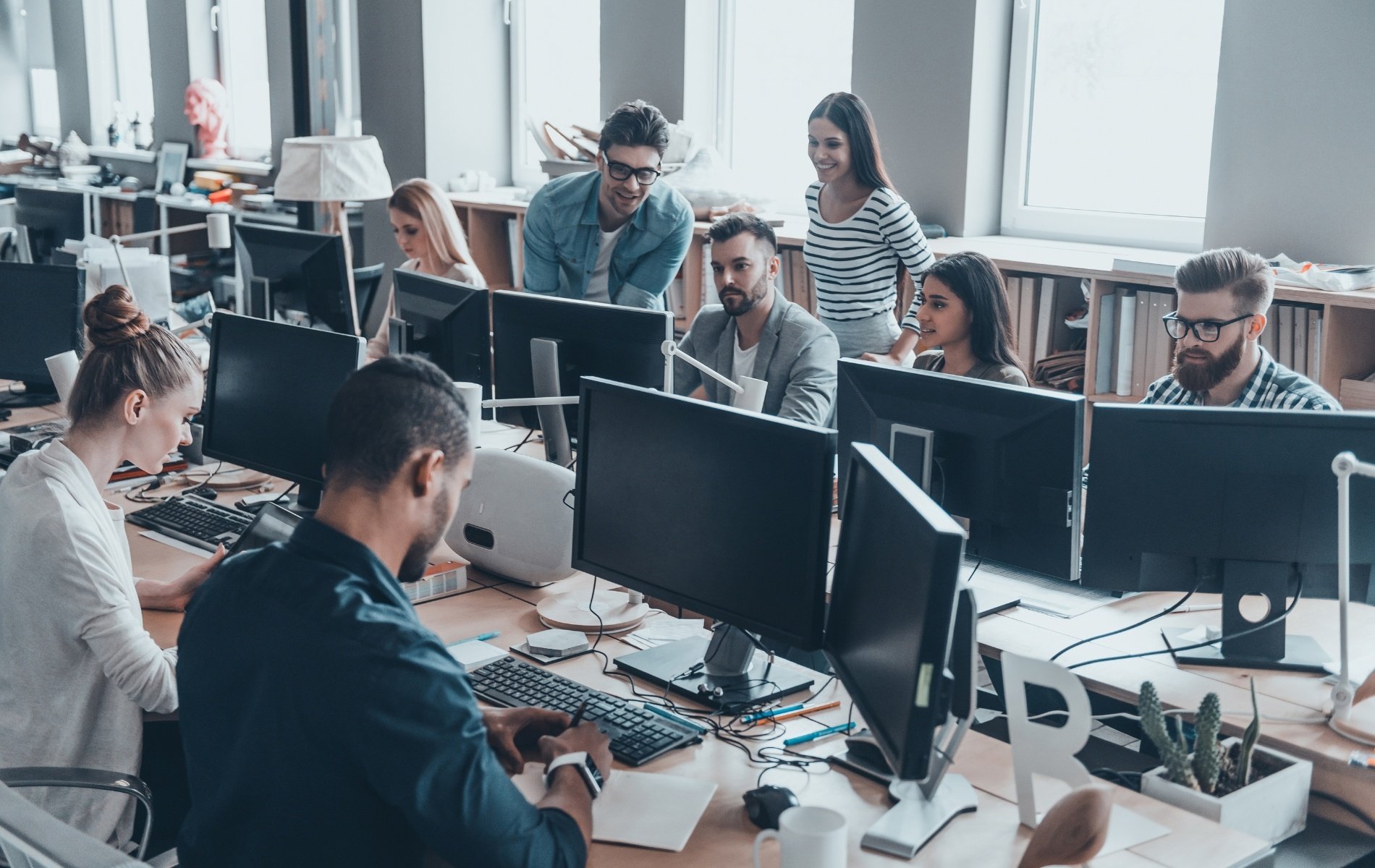 Der Büro-Zwang kann die Konzentration von Mitarbeiter:innen stören.